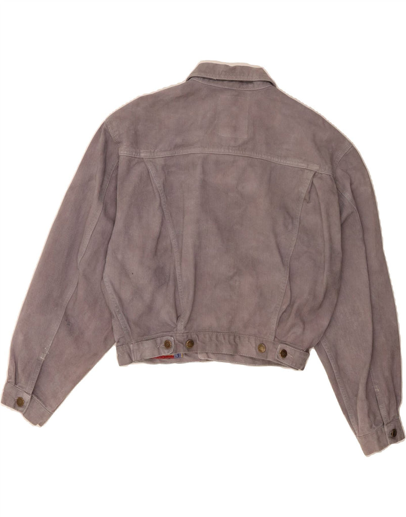 MEXX Womens Denim Jacket UK 16 Large Grey Cotton Vintage Mexx and Second-Hand Mexx from Messina Hembry 