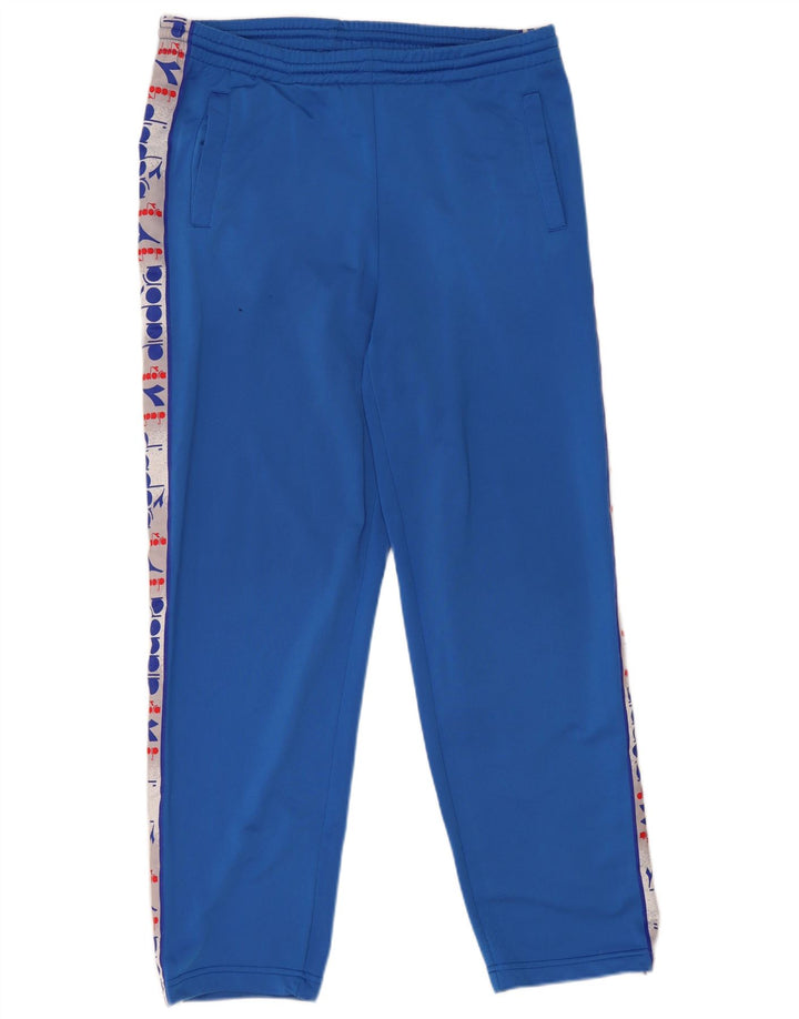 Pantaloni de trening grafic Diadora pentru bărbați, mari, albastru, poliester