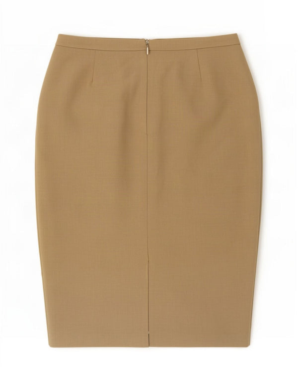 Fusta creion pentru femei Marks & Spencer UK 14 Medium L30 L26 Bej Poliester