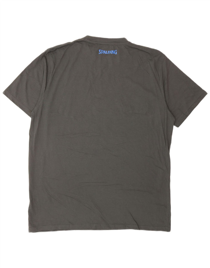 SPALDING Tricou grafic pentru bărbați Top 3XL bumbac gri