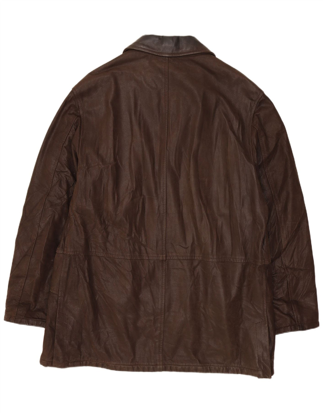 Jachetă de piele pentru bărbați VINTAGE IT 52 XL din piele maro