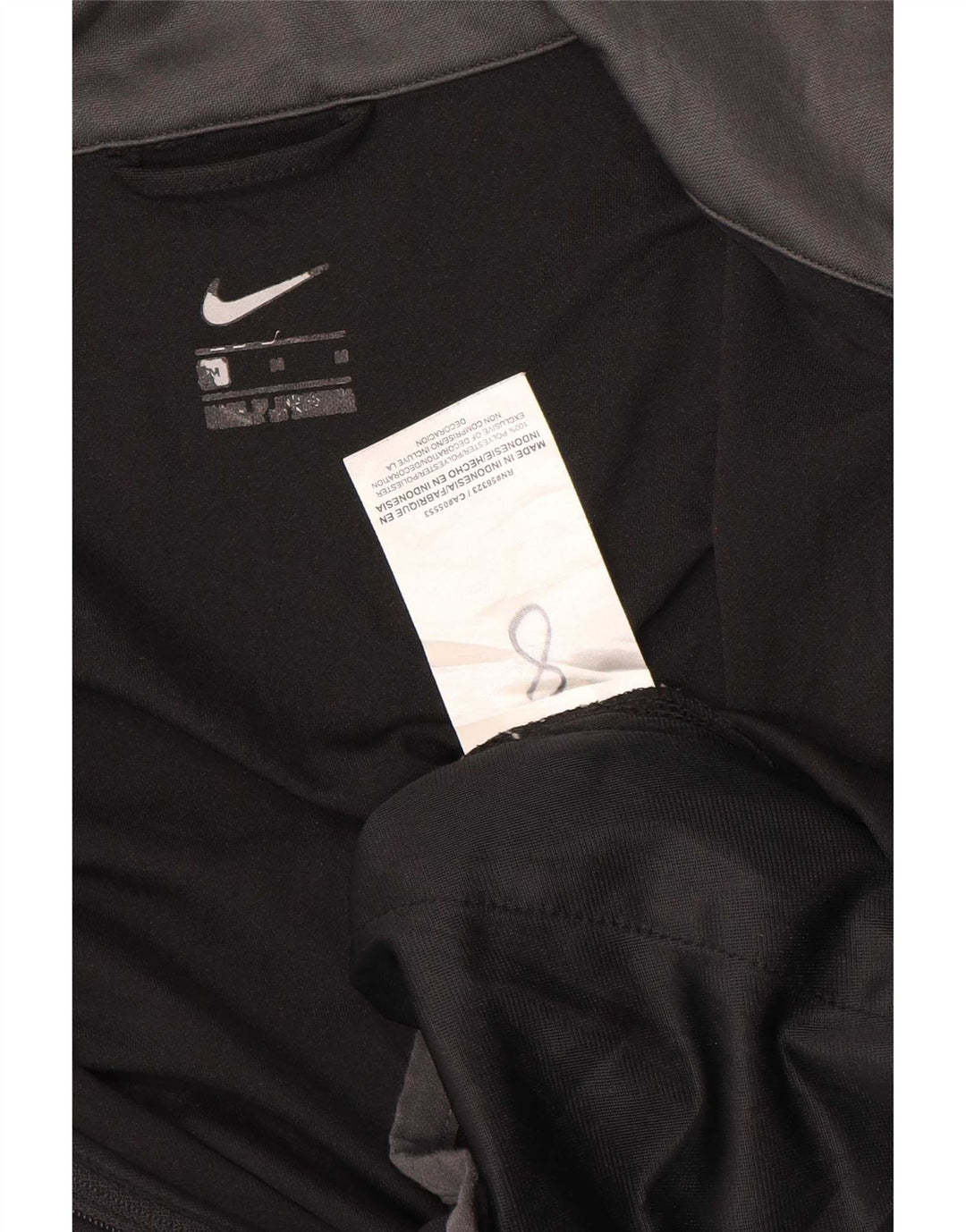 Jachetă de top pentru trening grafic Nike pentru bărbați, negru mediu, poliester bloc de culoare