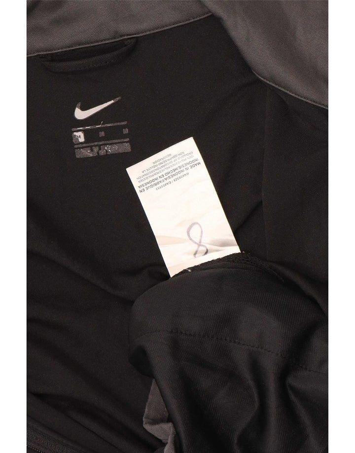 Jachetă de top pentru trening grafic Nike pentru bărbați, negru mediu, poliester bloc de culoare