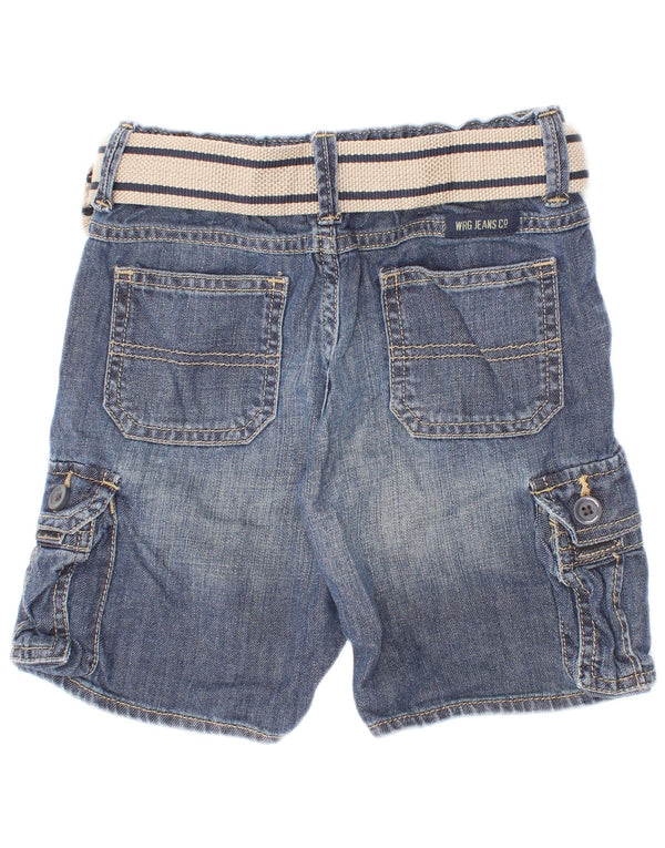 Pantaloni scurti din denim cargo Wrangler Boys 3-4 ani W22 bumbac albastru