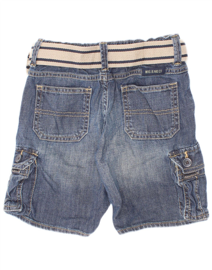 Pantaloni scurti din denim cargo Wrangler Boys 3-4 ani W22 bumbac albastru