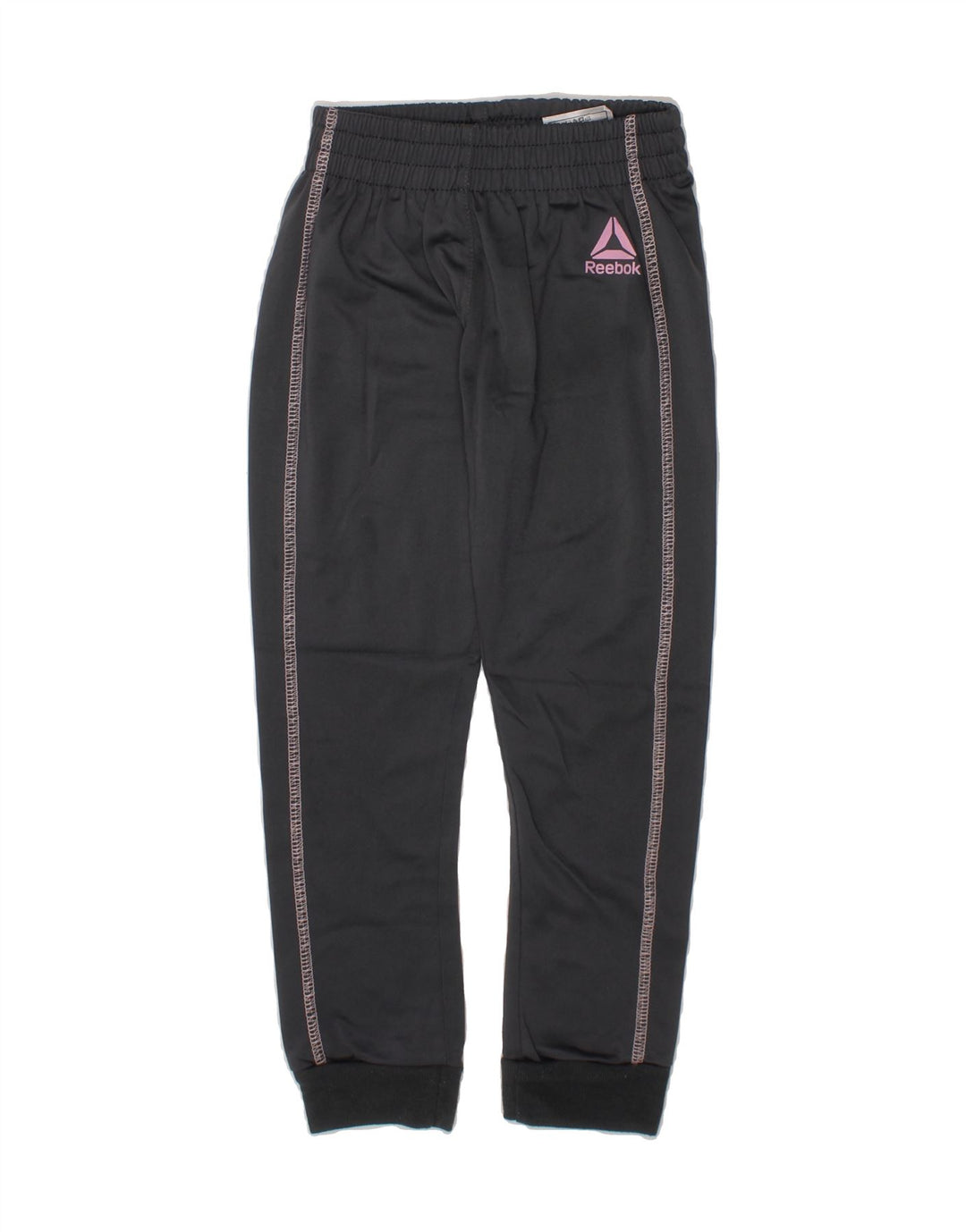 REEBOK Girls Tracksuit Trousers Joggers 4-5 Years  Black Polyester Vintage Reebok and Second-Hand Reebok from Messina Hembry 