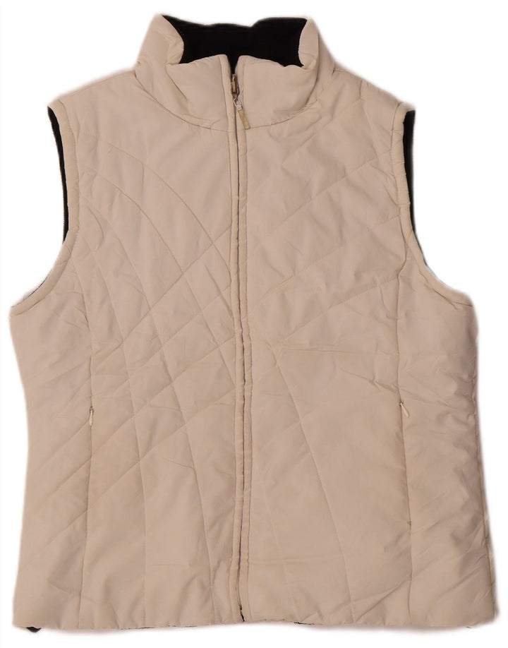 Gilet căptușit reversibil pentru femei Izod UK 12 Medium White