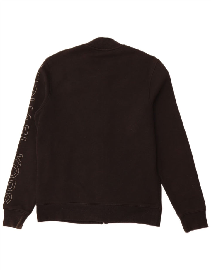 Jachetă de trening grafică pentru bărbați MICHAEL KORS, bumbac mediu negru