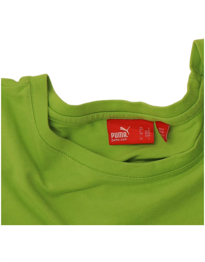 Tricou grafic Puma pentru bărbați Top Large Green Sports
