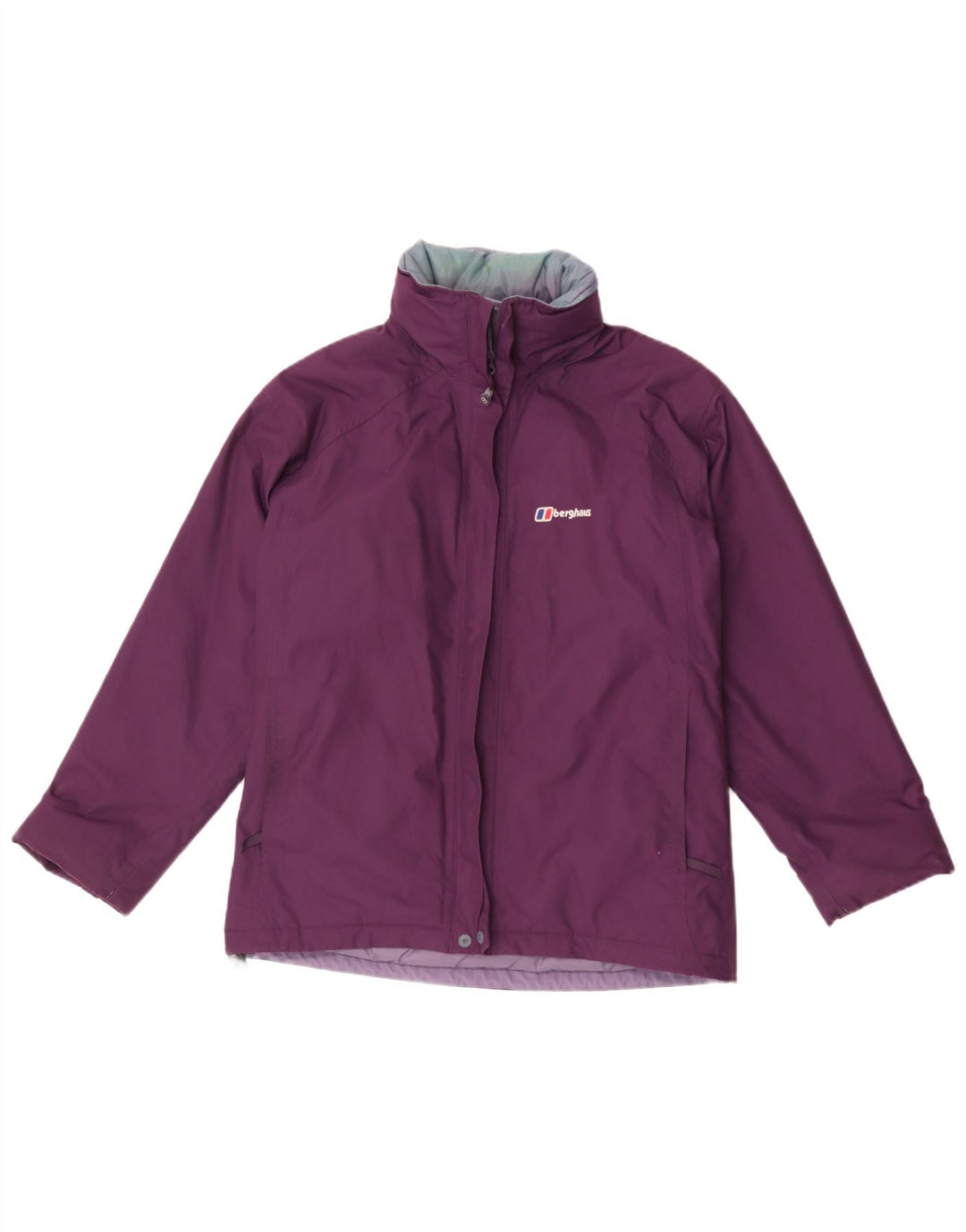 Jachetă de vânt supradimensionată cu glugă pentru femei Berghaus UK 10 Mic violet