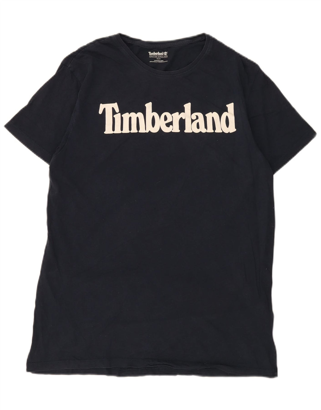 Tricou grafic Timberland pentru bărbați Top mediu din bumbac bleumarin