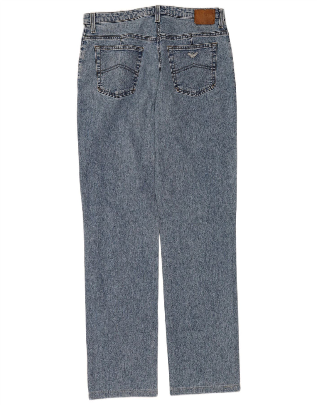 Blugi drepti pentru femei Armani Indigo W32 L32 Bumbac albastru