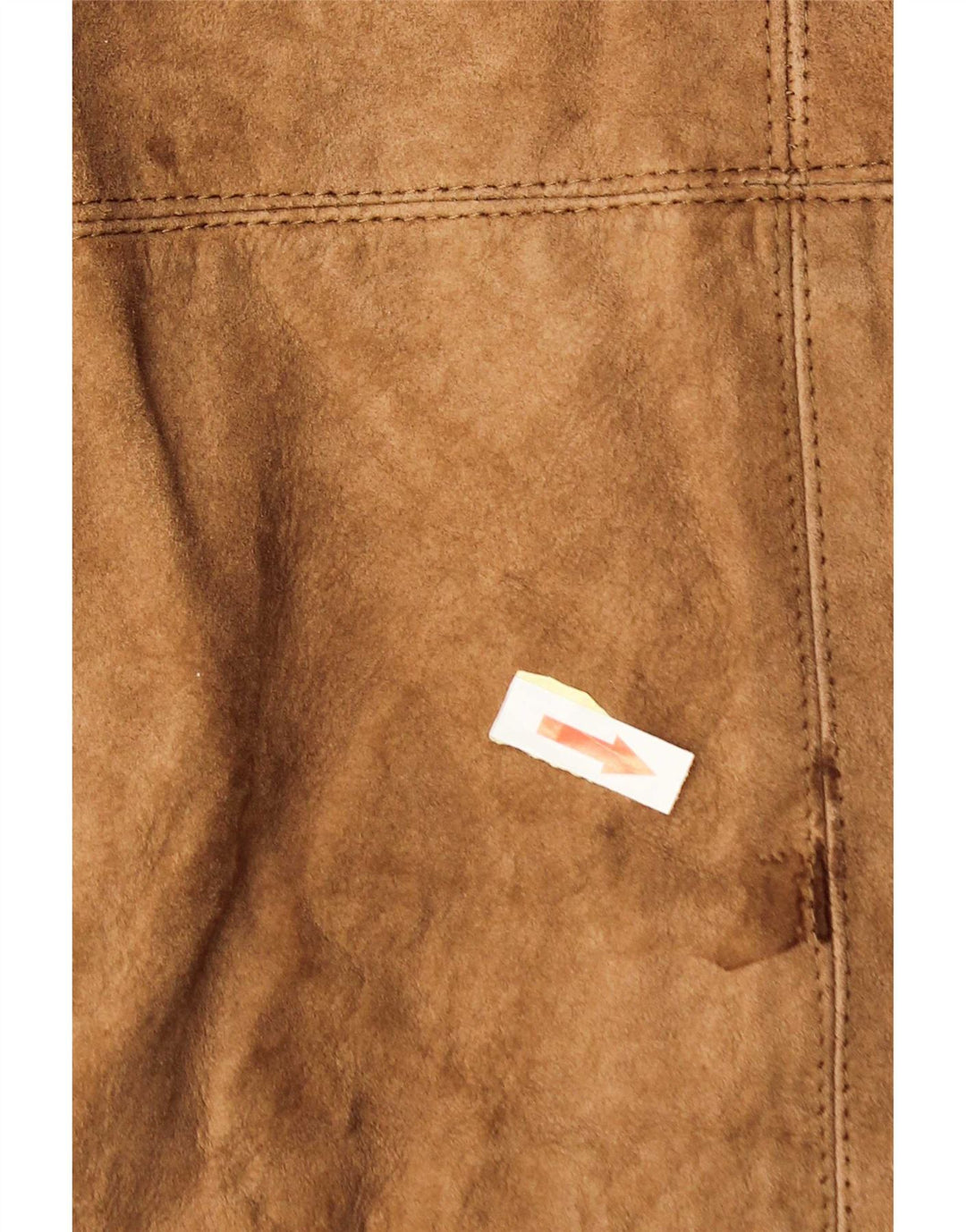 Jachetă din shearling pentru bărbați vintage UK 38 din piele maro medie