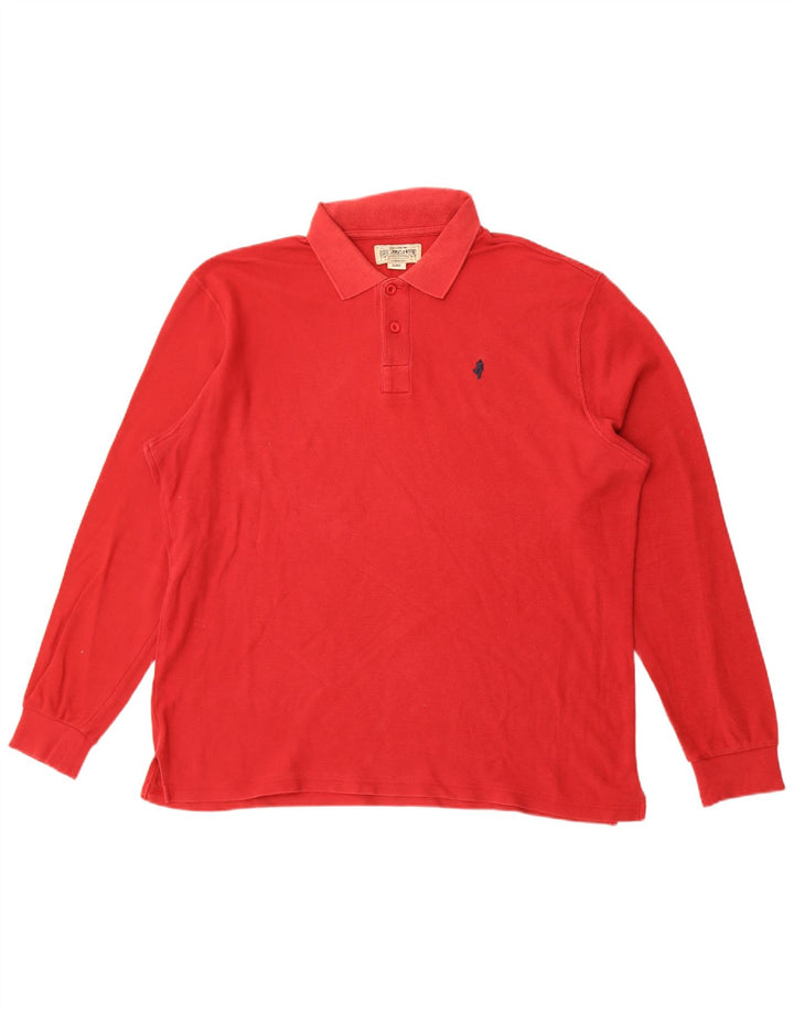 Tricou polo cu mânecă lungă pentru bărbați Marlboro Classics XL, roșu