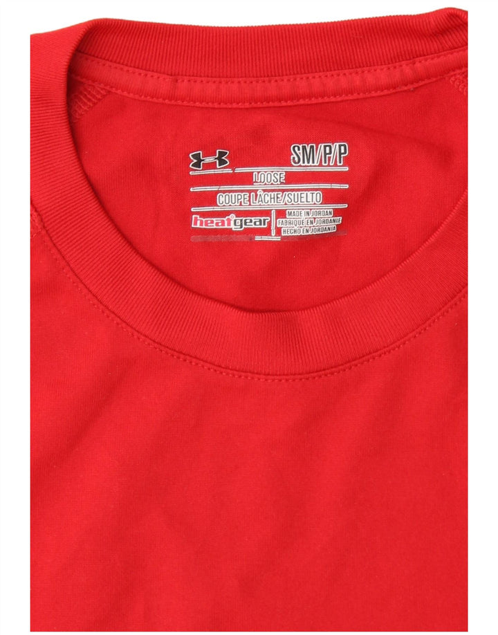 Tricou pentru bărbați UNDER ARMOUR Heat Gear Top mic poliester roșu