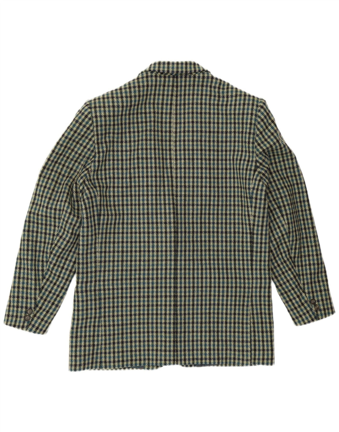 MONTEZEMOLO Jachetă pentru bărbați cu 2 nasturi, UK 40, lână mare cu carouri, verzi