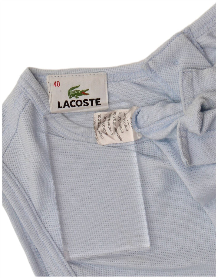 Vestă crop pentru femei LACOSTE Mărimea 40 bumbac albastru mediu