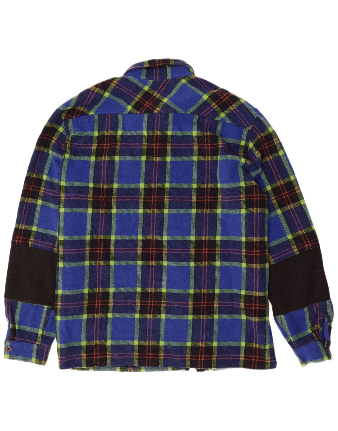 Cămașă de flanel pentru femei VINTAGE UK 20 2XL Blue Check Lână