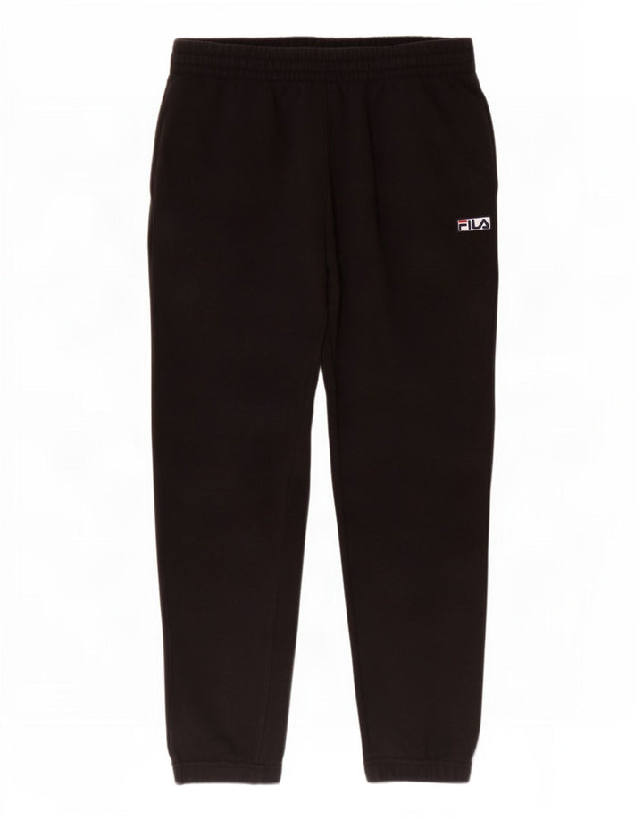 Pantaloni de trening Fila Barbati Joggeri Bumbac Negru Mediu
