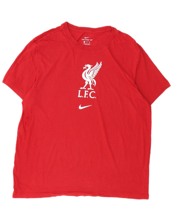 Tricou cu grafic Liverpool Nike pentru bărbați Top 2XL bumbac roșu