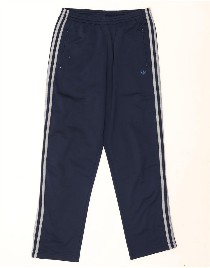 Pantaloni de trening Adidas pentru bărbați, poliester mediu albastru bleumarin
