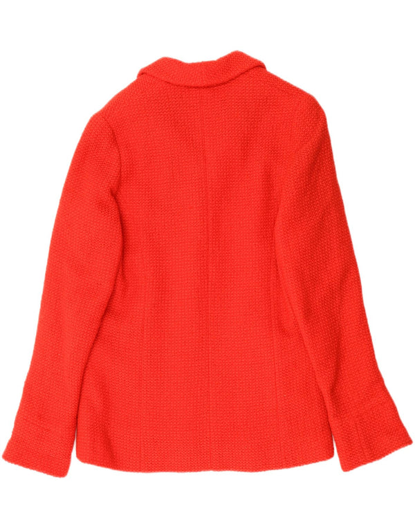 Jachetă pentru femei VINTAGE cu 4 nasturi, UK 16, roșu mare