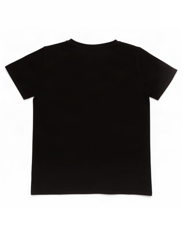 Tricou grafic Guess Boys Top 9-10 ani bumbac negru
