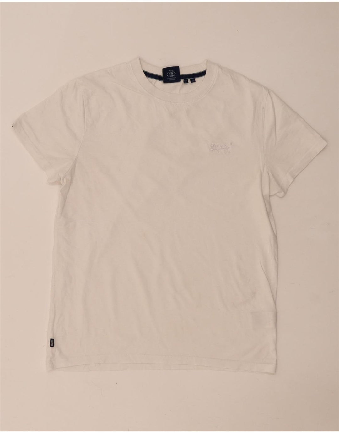 Tricou Superdry pentru bărbați Top Medium White Bumbac