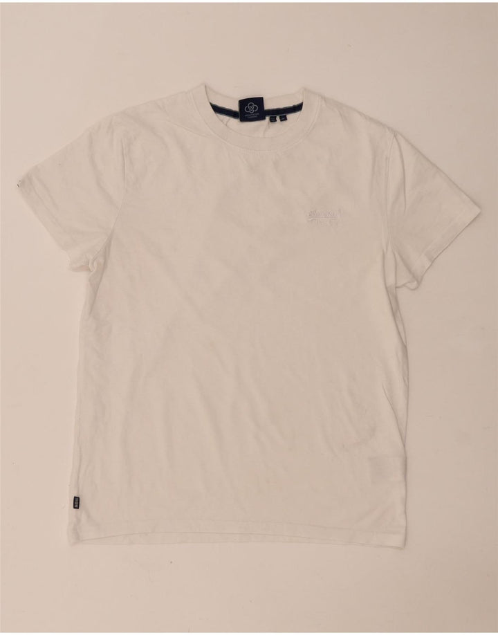 Tricou Superdry pentru bărbați Top Medium White Bumbac
