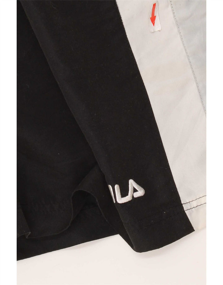 Pantaloni scurți sport Fila pentru bărbați XL, negru, color block