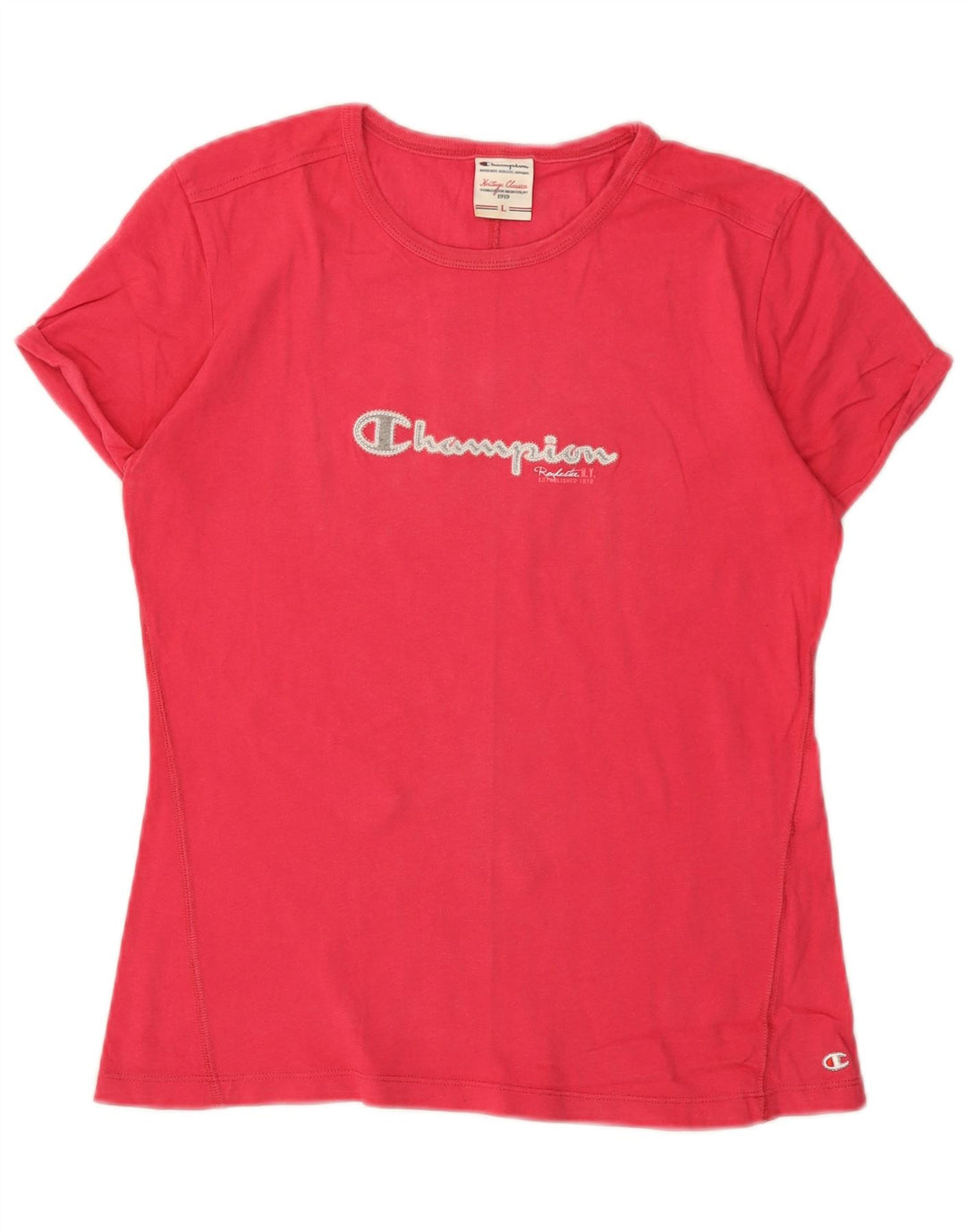 CHAMPION Tricou cu grafic Heritage Classics pentru femei Top UK 14 Large Pink