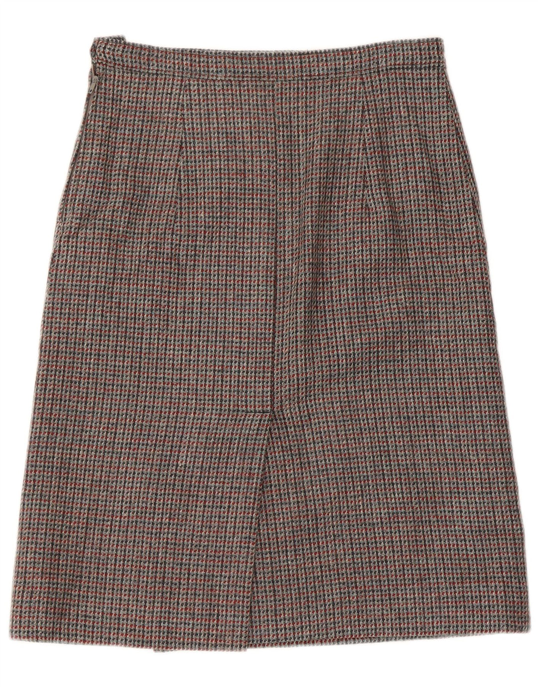 Fustă A-Line Vintage pentru femei W30 Medium Gri Houndstooth