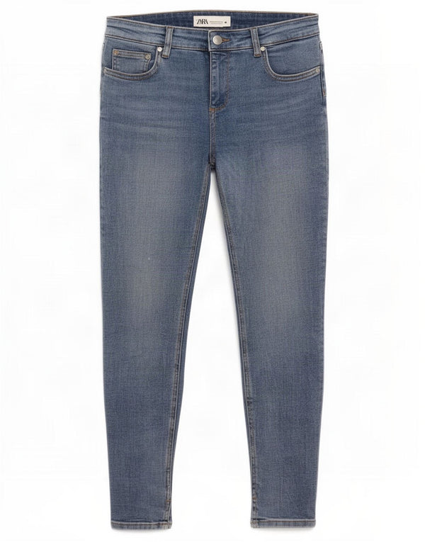 Blugi skinny dama Zara EU 38 Mici L28 L28 Bumbac albastru