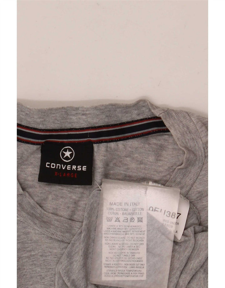 Tricou grafic Converse pentru bărbați Top XL, bumbac cu pete gri