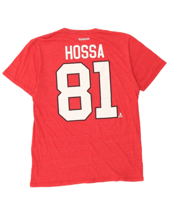 Tricou grafic Reebok Chicago Blackhawks pentru bărbați Top mare poliester roșu