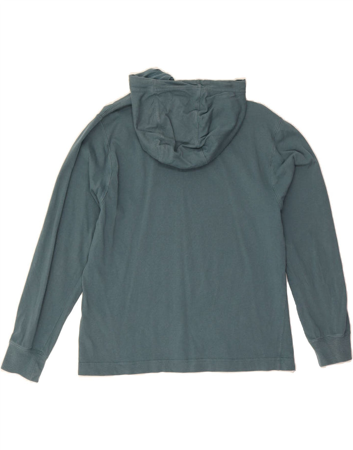 NIKE Womens Oversized Hoodie Jumper UK 14 Medium Blue Cotton Vintage Nike and Second-Hand Nike from Messina Hembry 