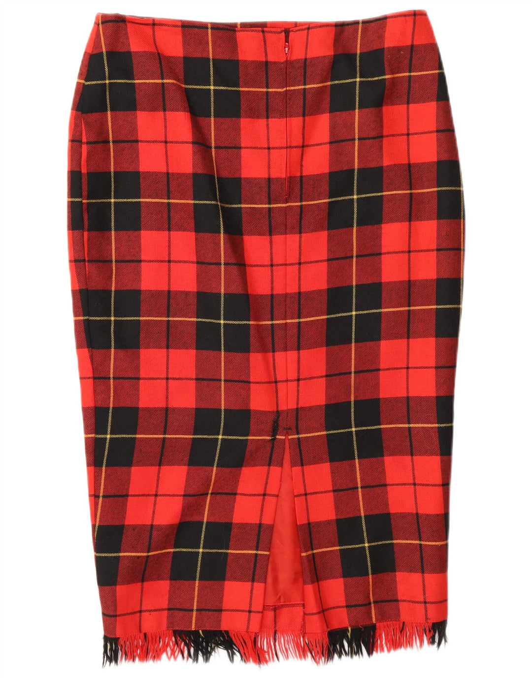 Fusta Creion Vintage pentru Damă W30 Medium Red Check