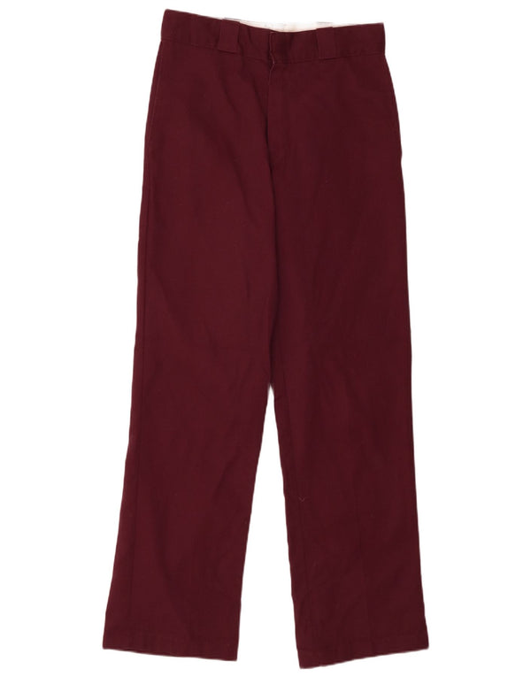 Pantaloni chino drepti pentru bărbați Dickies W28 L30 Burgundy