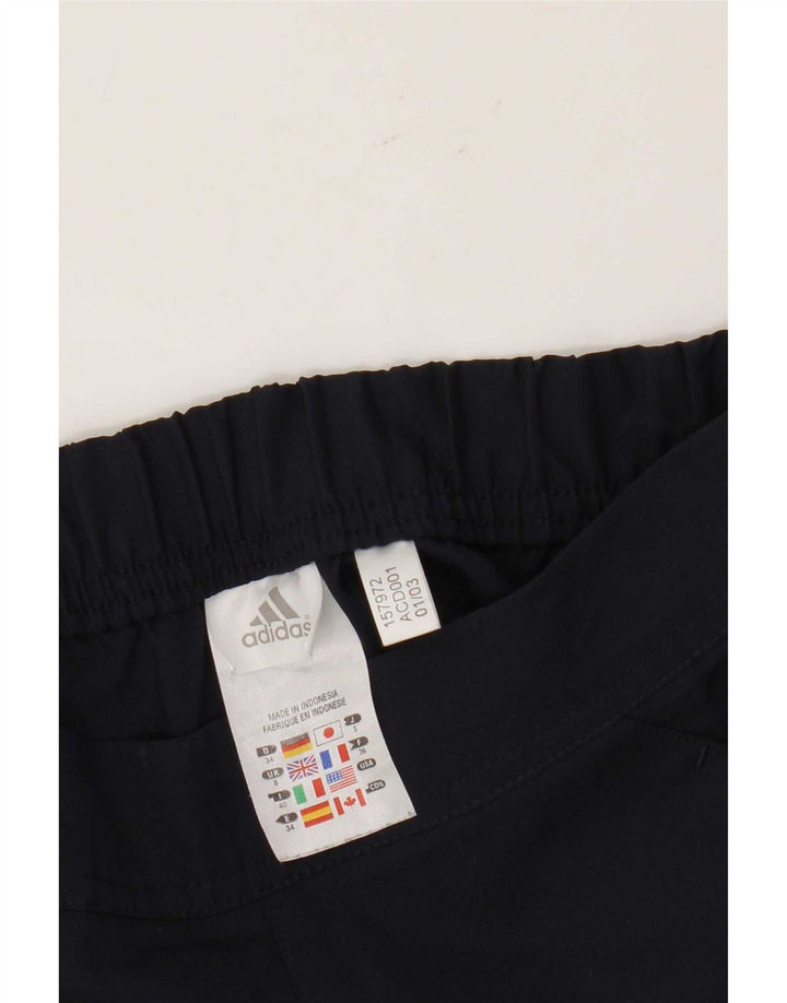 Pantaloni scurți sport Adidas pentru femei UK 8 Small Bleumarin Poliester