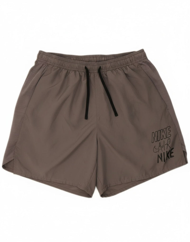 Pantaloni scurți sport Nike Dri Fit Graphic pentru bărbați, mari, gri, poliester