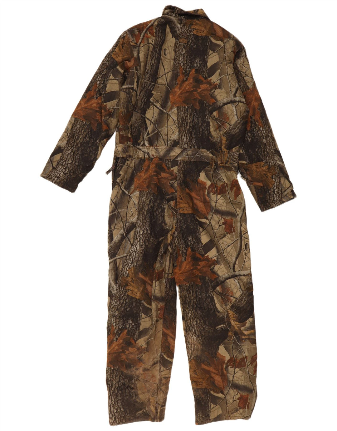 Salopeta cu maneca lunga pentru baieti VINTAGE 15-16 ani bumbac floral kaki