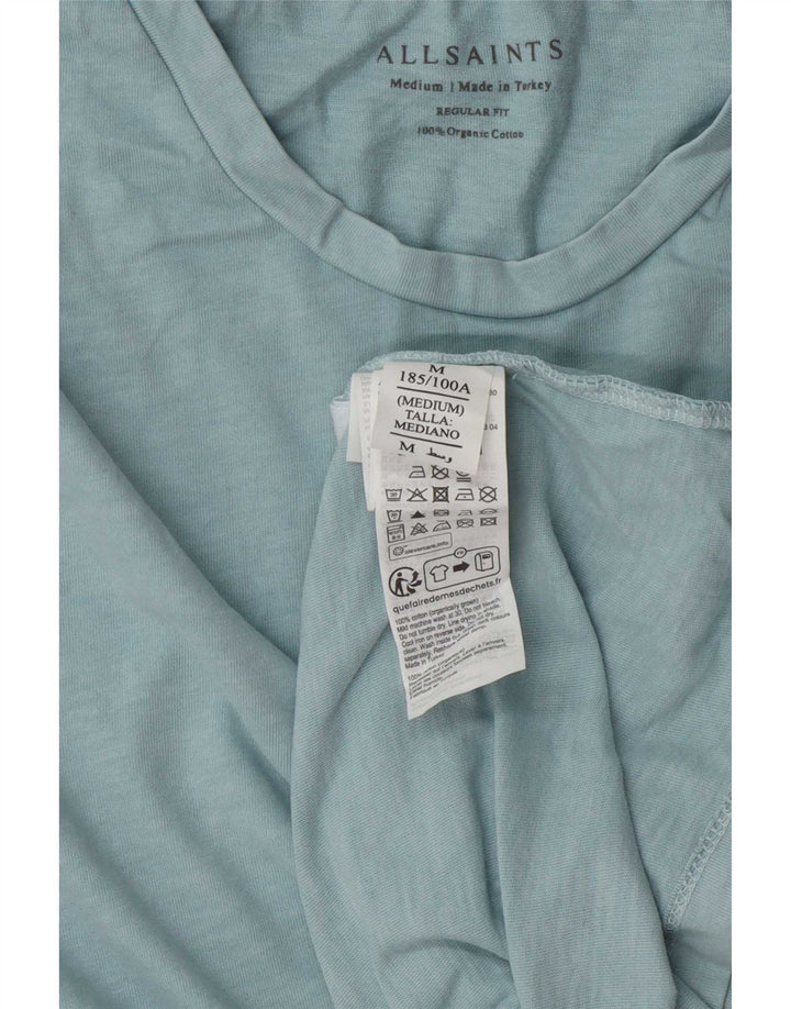Tricou All Saints pentru bărbați, cu croiala normală, top, bumbac, albastru mediu