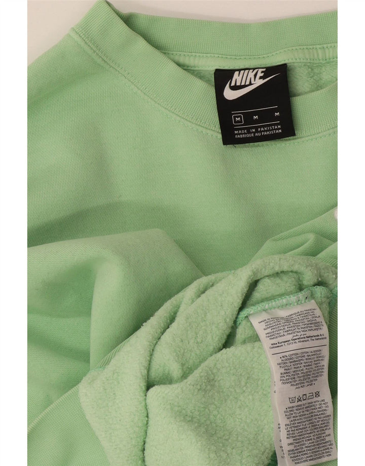 Pulover pentru femei Nike Crop Oversized Pulover UK 14 Bumbac verde mediu