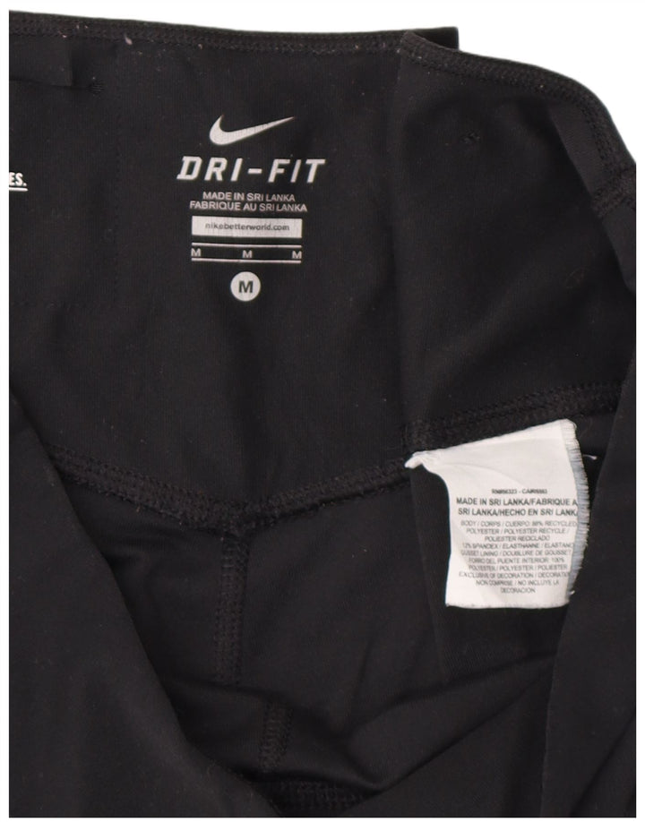 Leggings NIKE Dri Fit Capri pentru femei UK 14 Poliester mediu negru