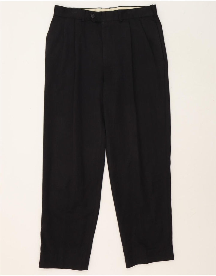 Marks & Spencer Pantaloni de costum pentru bărbați L34 L30 Lână gri