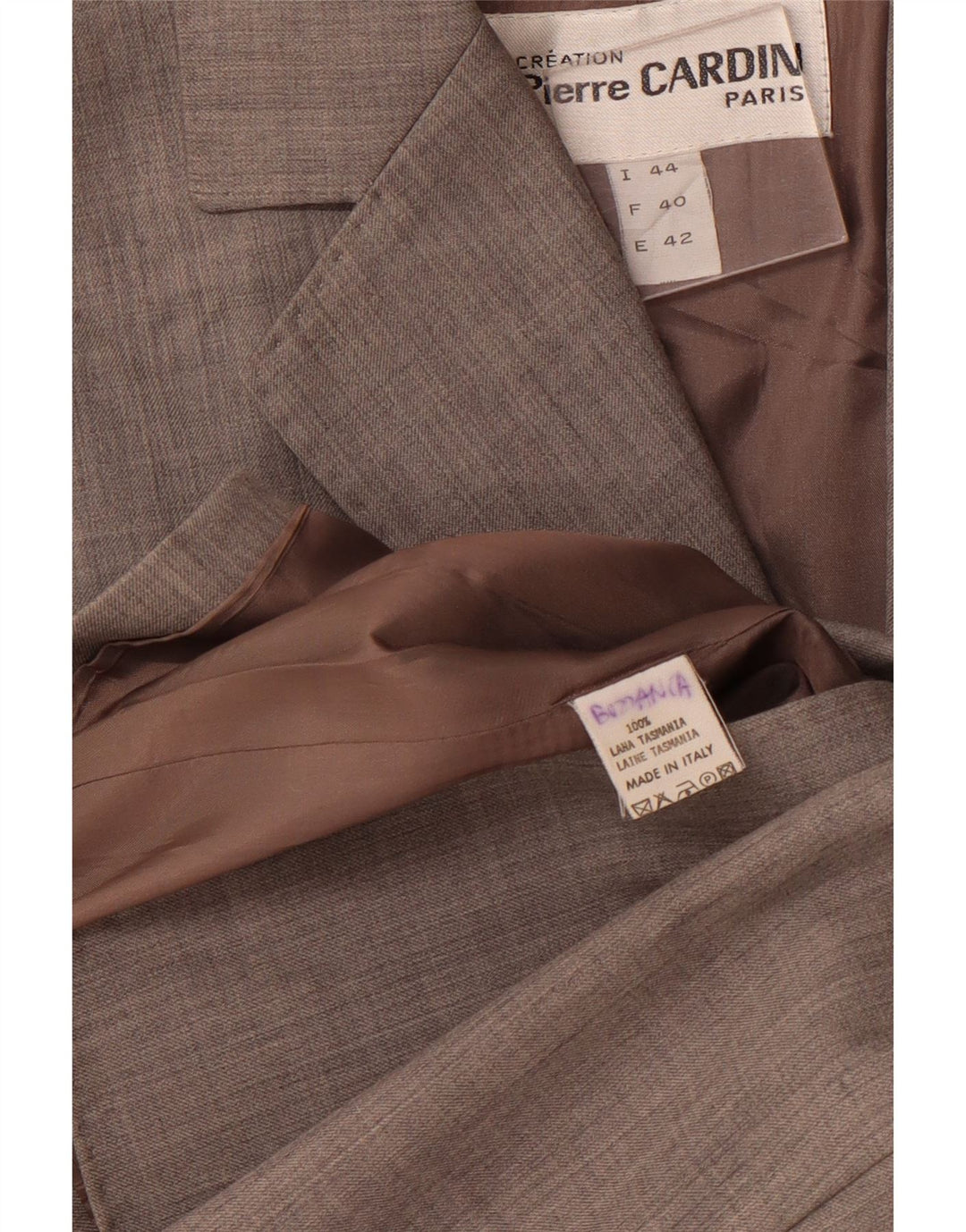PIERRE CARDIN Jachetă pentru femei cu 3 nasturi, EU 42, gri mediu, cu dungi
