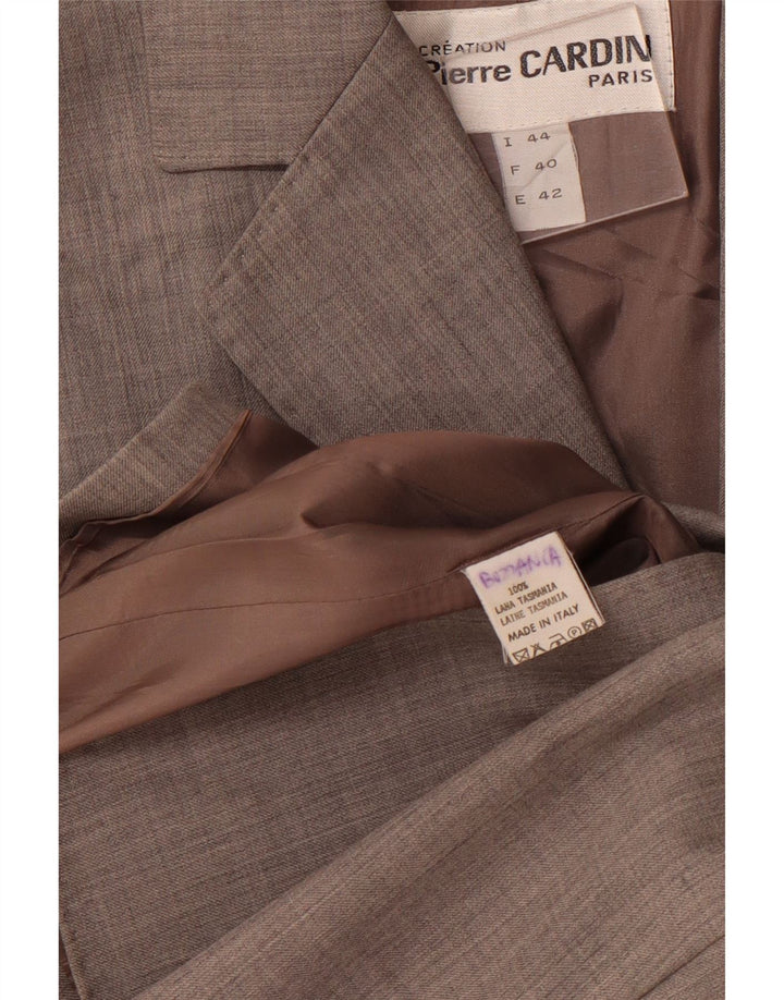 PIERRE CARDIN Jachetă pentru femei cu 3 nasturi, EU 42, gri mediu, cu dungi