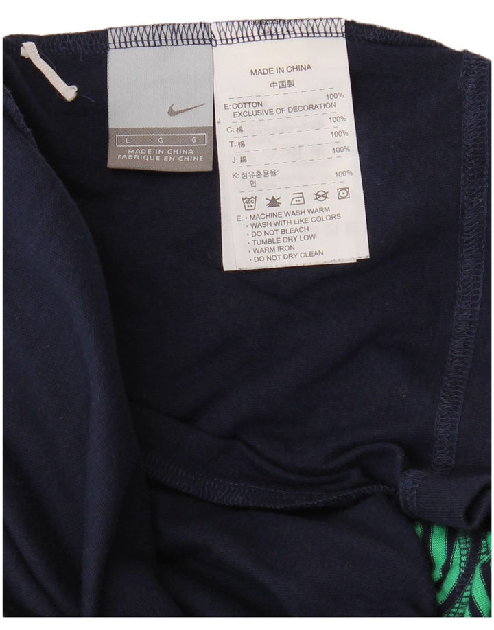 Tricou pentru bărbați NIKE Top mare din bumbac bleumarin