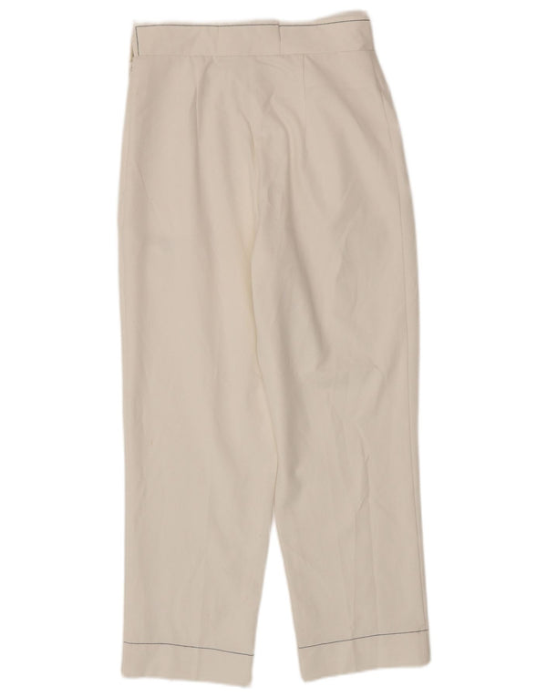 Topshop Pantaloni slim pentru femei UK 8 Small W28 L25 Poliester alb