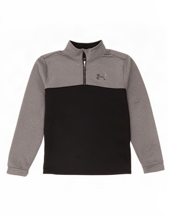 Trening Under Armour pentru băieți Cold Gear Pullover Top 11-12 ani mare, gri